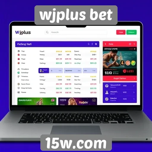 Interface do usuário no site wjplus bet